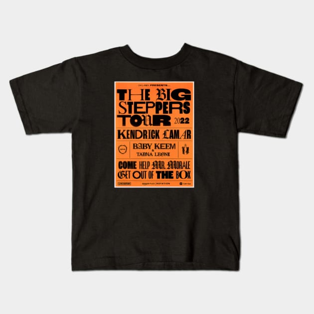 Big Steppers Tour - Kendrick Lamar - Kids T-Shirt | TeePublic